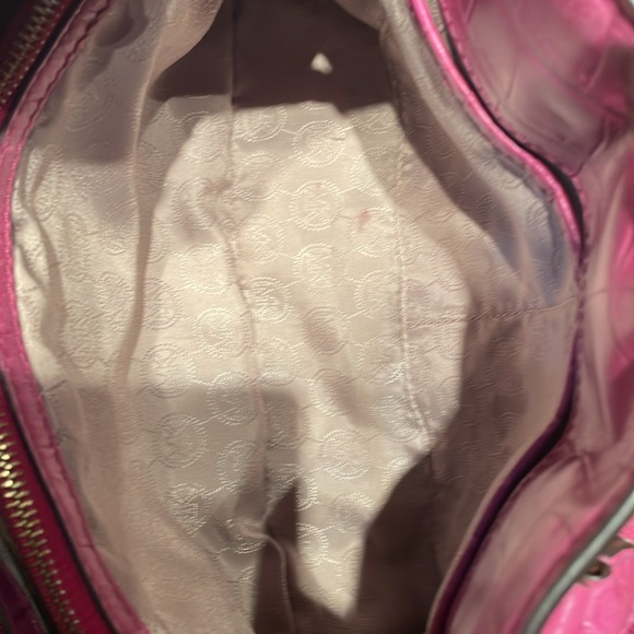 Michael Kors Dillon Croc Embossed Satchel Convertible Bag EUC MSRP $599 - Picture 14 of 16